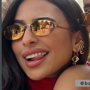 FENDI Gold-Toned Sunglasses